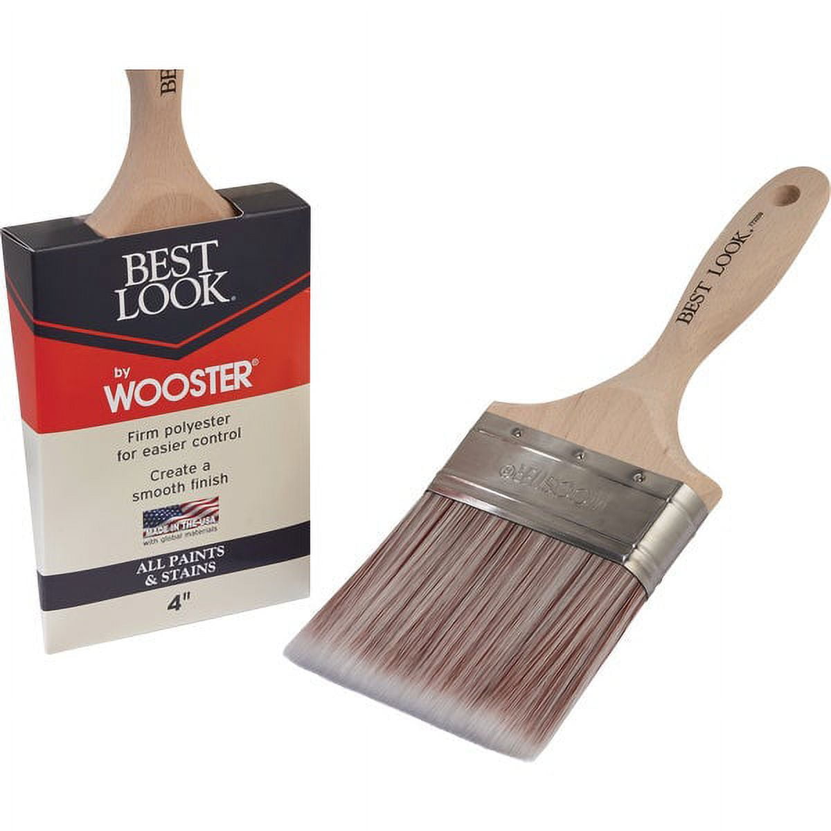 Best Look By Wooster 4 In. Flat Paint Brush D4024-4