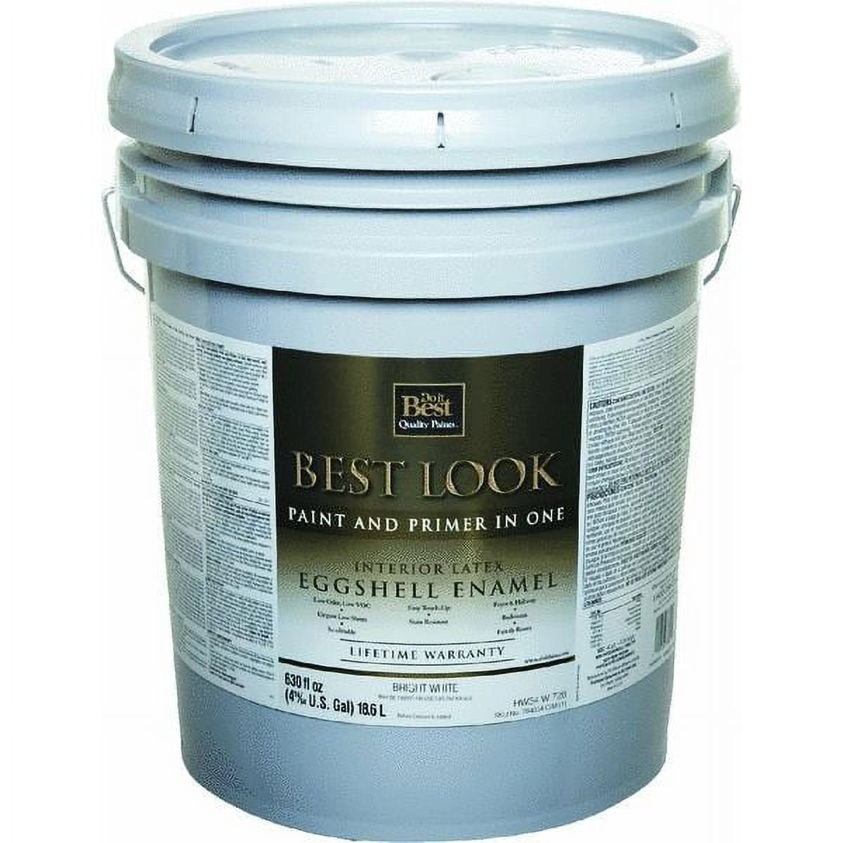 Best Look Latex Paint & Primer In One Eggshell Interior Wall Paint