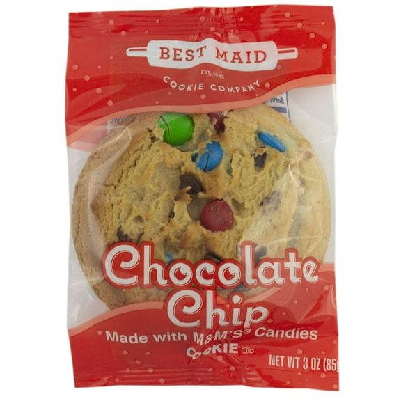 Best Maid Chocolate Chip with M and Ms Cookie, 3 Ounce -- 48 per case.