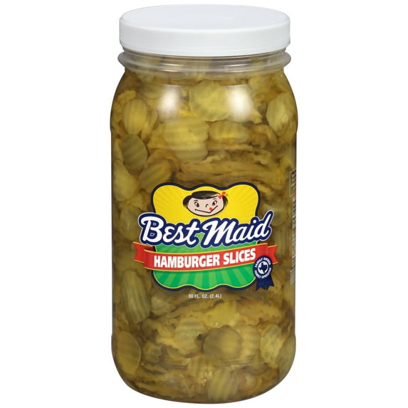 Best Maid Hamburger Slices 80 fl. oz. Plastic Jar