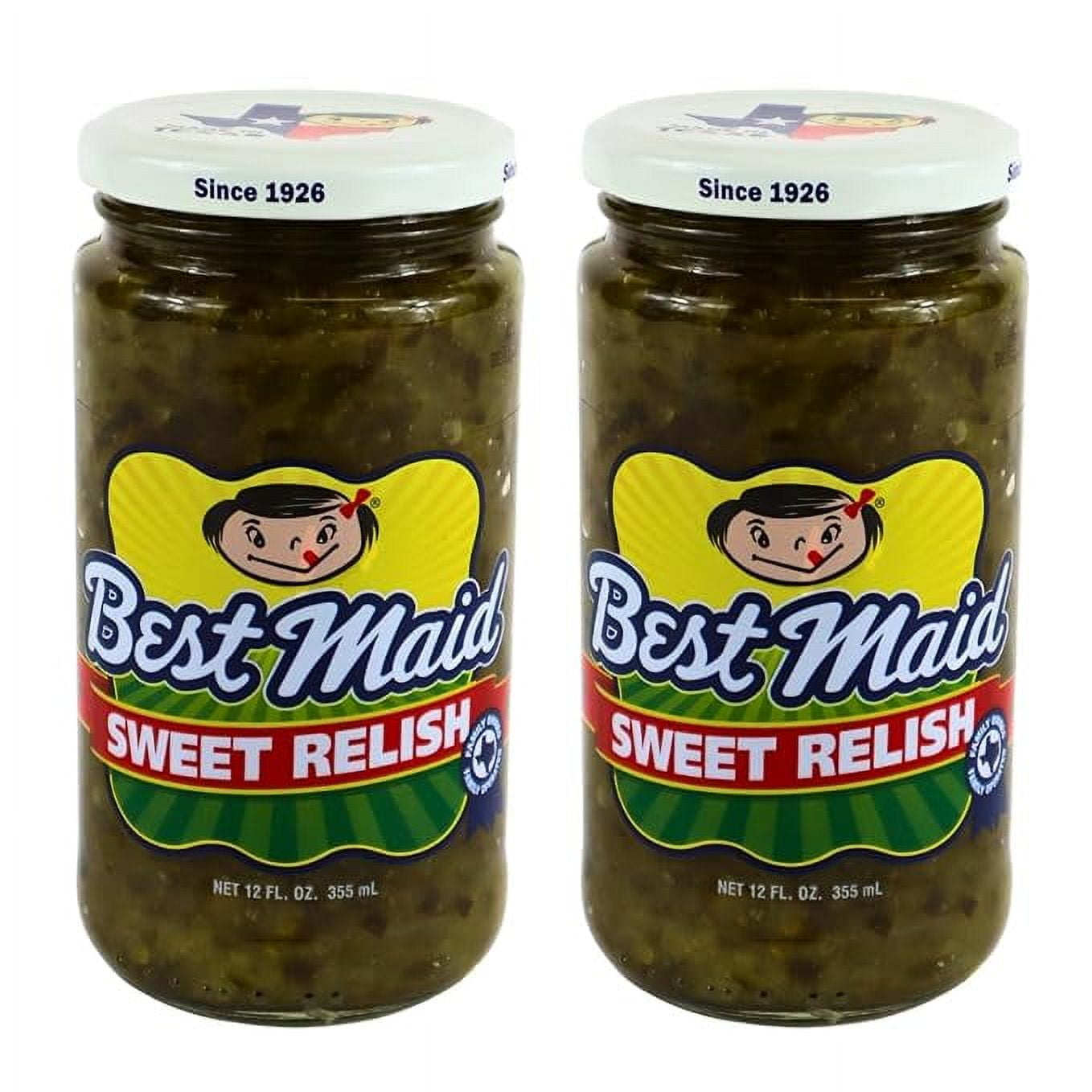 Best Maid Pickles of Texas 2 Pack Bundled by Louisiana Pantry (Sweet Relish, 12oz)
