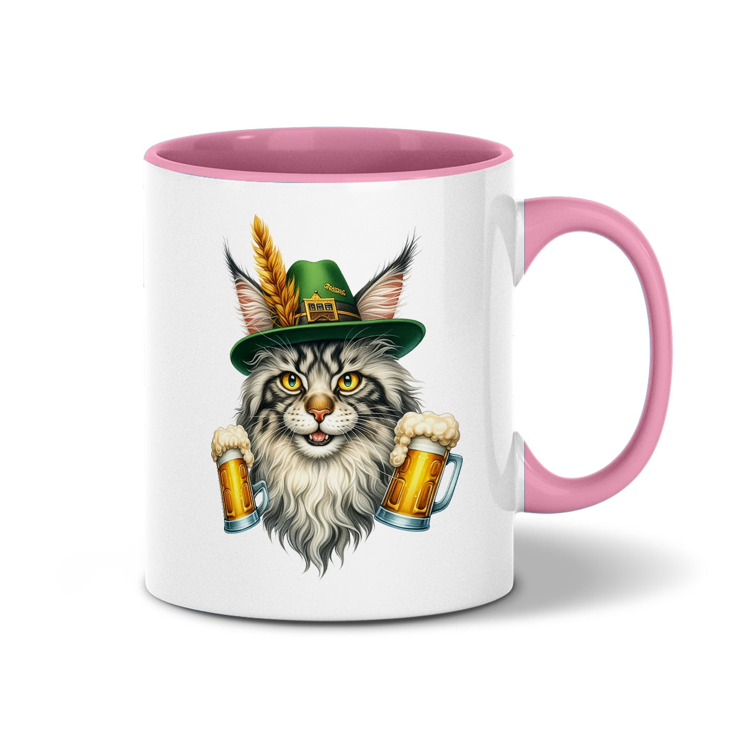 Best Maine Coon Dad Proud Beer Lover Happy Oktoberfest 11oz Accent Two ...