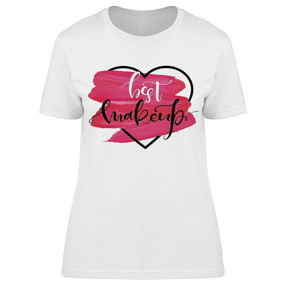 Best Makeup Heart Lipstick T-Shirt Women -Image by Shutterstock, Female Small