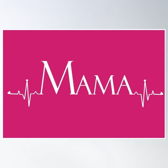 Best Mama Best Mom Mothers Day Poster Wall Art, Modern Wall Decor, 8x12 UNFRAMED