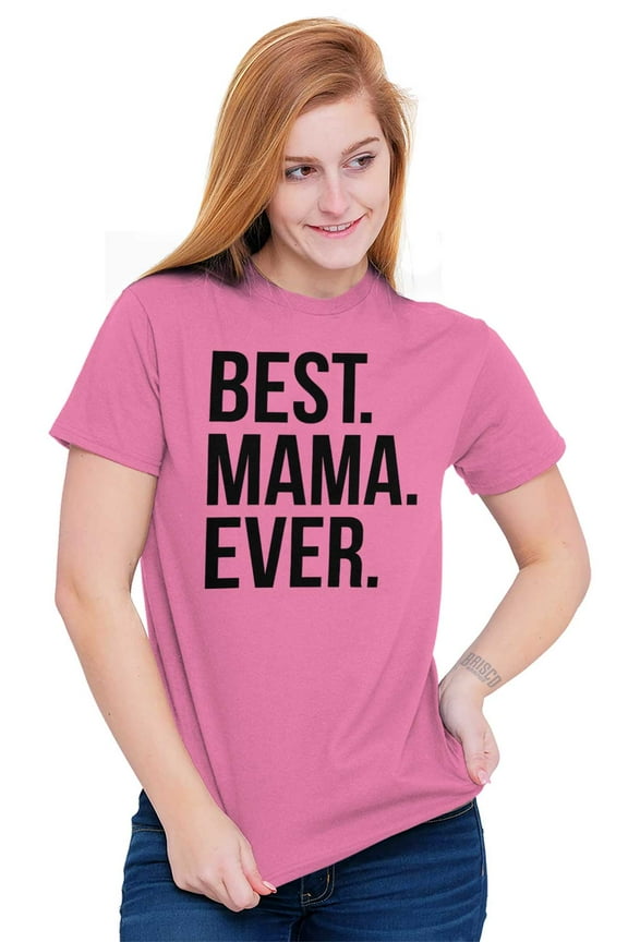 Best Mama Ever Mom Mommy Mothers Day Women's Plus Size Graphic Tee Brisco Brands 2X