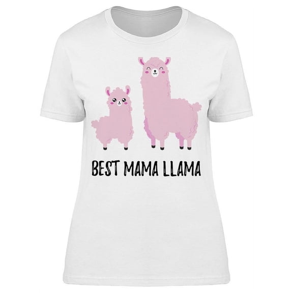 Best Mama Llama T-Shirt Women -Image by Shutterstock, Female Large