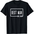 thumbnail image 1 of Best Man Est 2024 - Bachelor Stag Night T-Shirt, 1 of 4