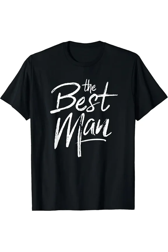 Best Man Matching Bachelor Party Groomsman Group Gift Top Unisex T-Shirt, up to Size 5XL