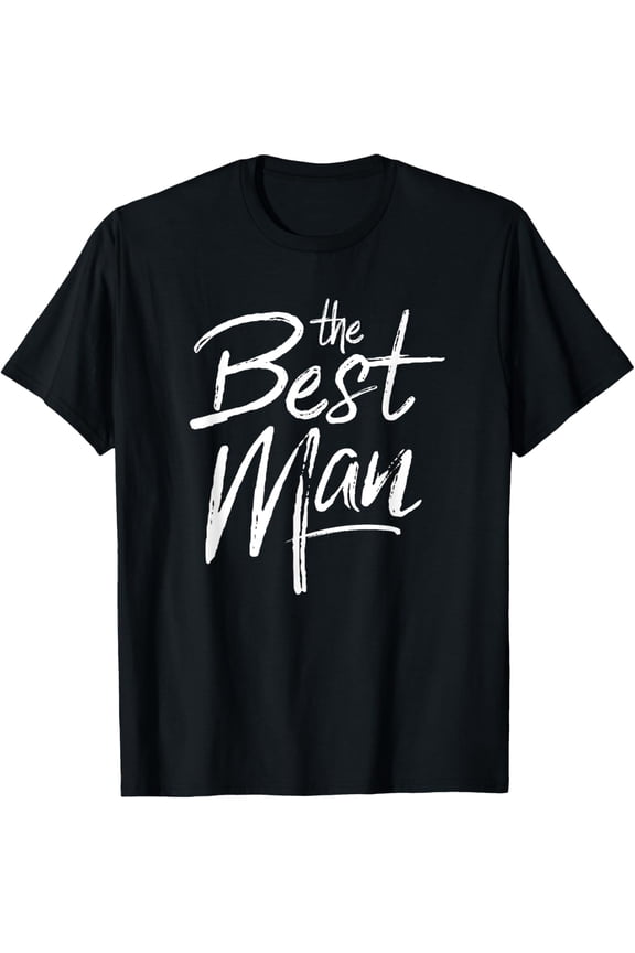 Best Man Matching Bachelor Party Groomsman Group T-ShirtMen and women, Black T-shirt, size: Extra large