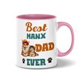 thumbnail image 1 of Best Manx Dad Ever Happy Father's Day 11oz Accent Two-tone Mug Cat Lover Kitten Owner Gifts Coffee Tea Cup - 02006, 1 of 5