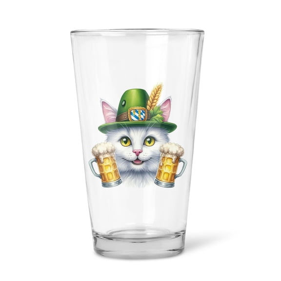 Best Manx Dad Proud Beer Lover Happy Oktoberfest 16oz Pint Beer Glass Mug Cat Lover Kitten Owner Gifts Beer Glasses Cup - 02016