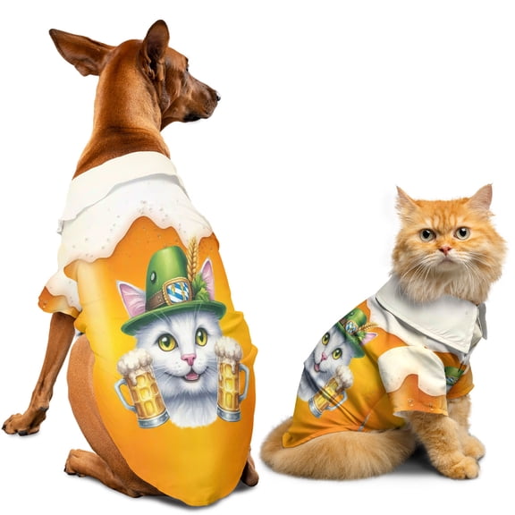 Best Manx Dad Proud Beer Lover Happy Oktoberfest Hawaiian Summer Shirt for Small Medium Large Dog Cat Cat Lover Kitten Owner Gifts - 02016