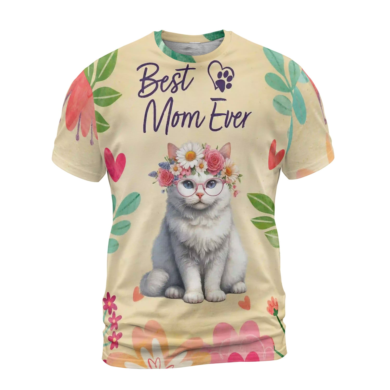Best Manx Mom Ever Happy Mother's Day All Over Print 3D Shirt Unisex ...