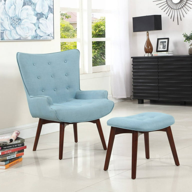 Best Master Furniture Accent Chair with Ottoman Walmart