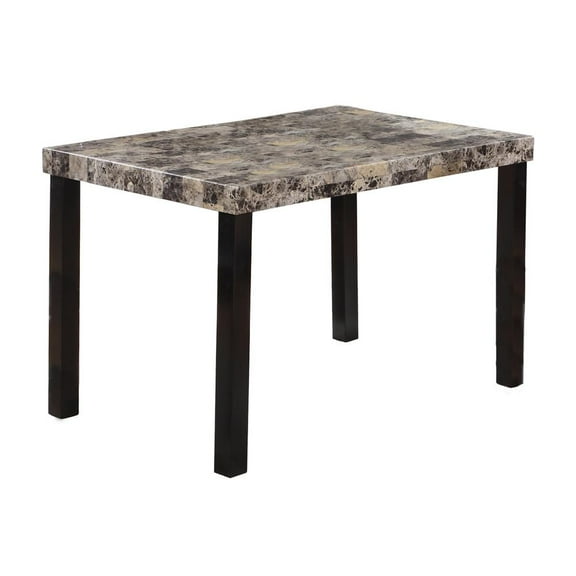 Best Master Furniture Best Master Melissa Faux Marble Top Dining Table