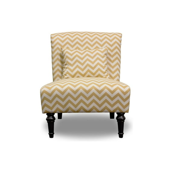 Best Master Furniture Costa Calma Decorative Fabric Accent Chair, Tan/White