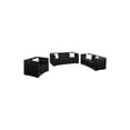 thumbnail image 1 of Best Master Furniture DeLuca 3 Pieces Embellished Tufted Living Room Set, Black, 1 of 4