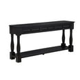 thumbnail image 1 of Best Master Furniture Delphina Rectangle Transitional Console Table with 3 Drawers, Espresso, 1 of 4