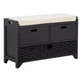 thumbnail image 1 of Best Master Furniture Delport Storage Bench with Padded Cushion (Espresso), 1 of 5