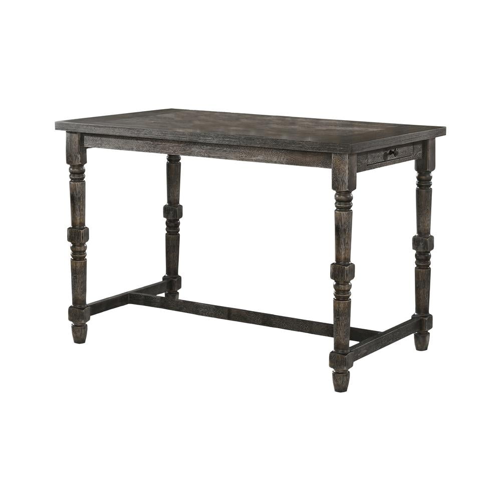 Rustic Reclaimed Wood 55" Counter Height Dining Table in Gray
