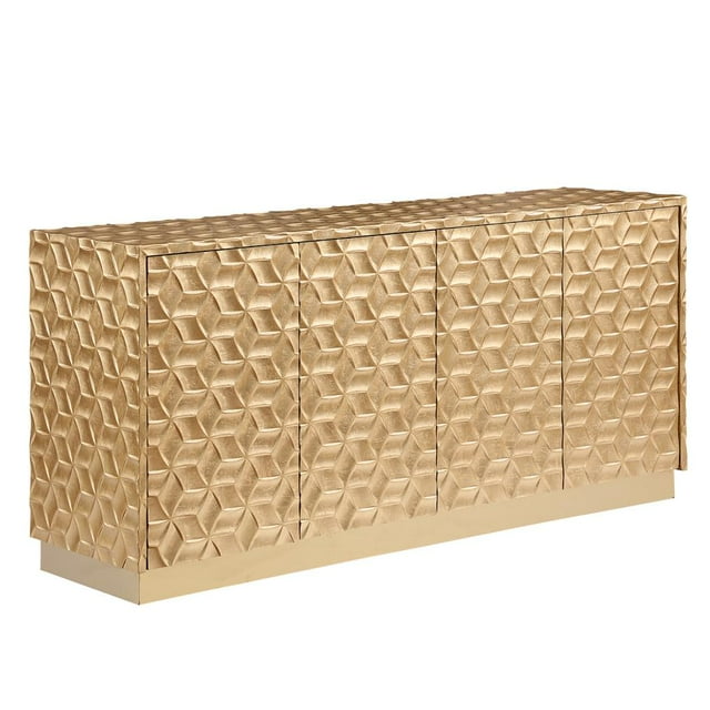 Best Master Furniture Ferdi 65" Gold Sideboard