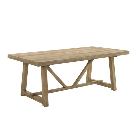 Best Master Furniture Malibu Transitional Driftwood Rectangle Dining Table