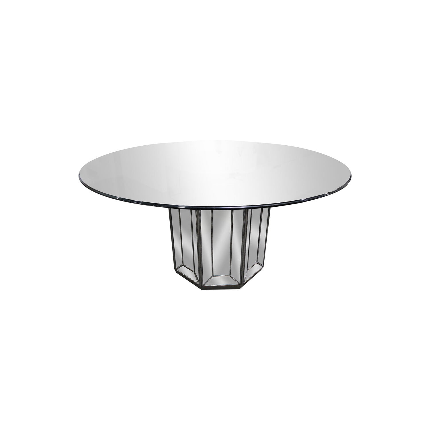 Best Master Furniture Marston 60" Round Glass Dining Table