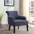 thumbnail image 1 of Best Master Furniture Regency Blue Ombre Living Room Accent Chair, 1 of 2