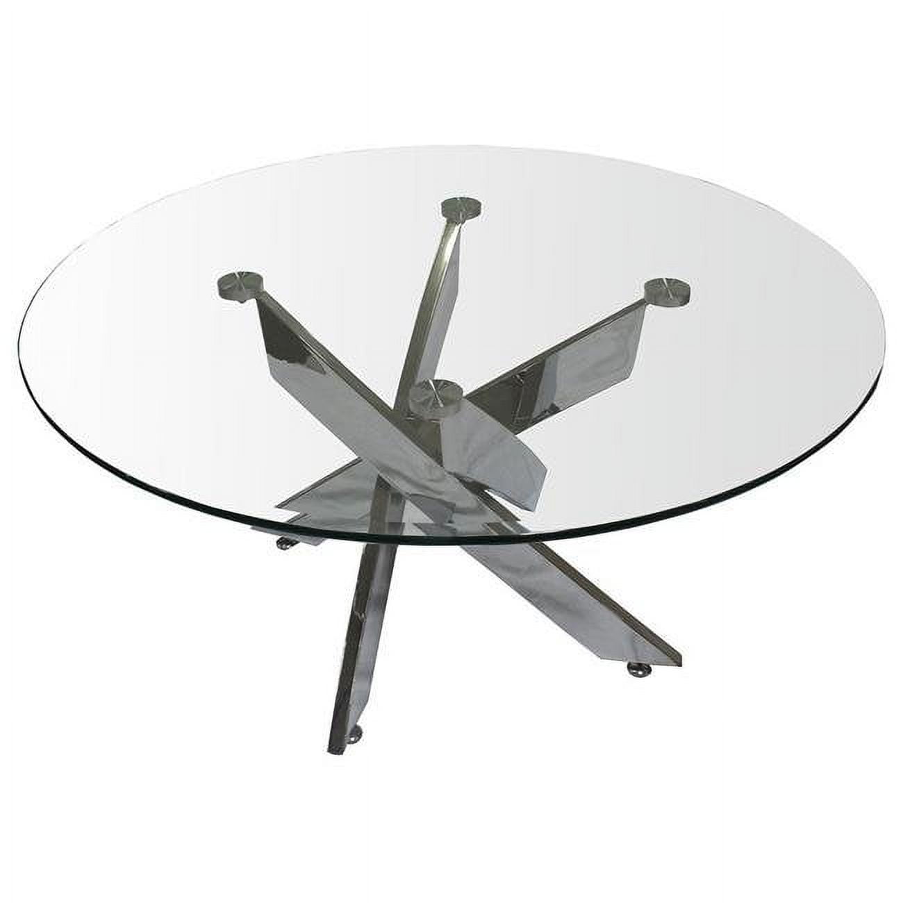 Best Master Furniture T01 Coffee Table Exe Round Glass Coffee Table