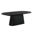 thumbnail image 1 of Best Master Furniture Terra Transitional Modern Oval Dining Table (Ebony Black), 1 of 4