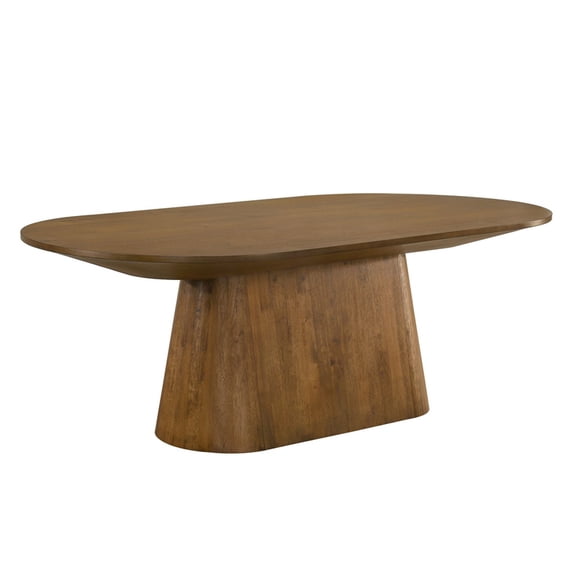 Best Master Furniture Terra Transitional Modern Oval Dining Table (Walnut)