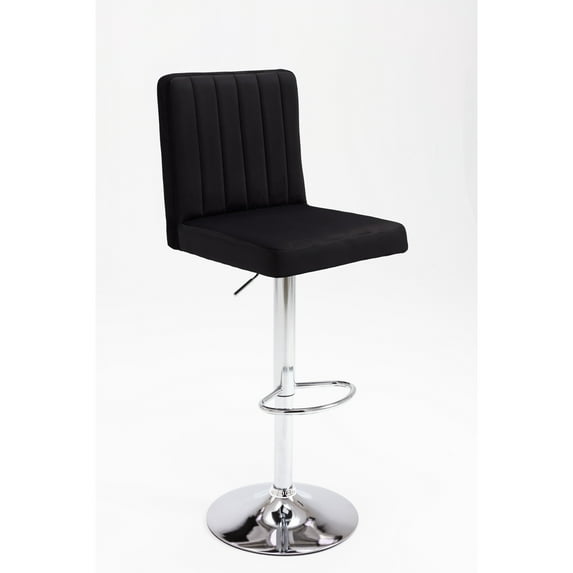 Best Master Furniture Yorkie Velvet Upholstered Modern Swivel Bar Stool in Beige (Set of 2)