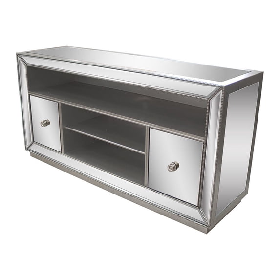 Best Master Furniture Jameson Mirrored TV Stand