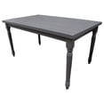 thumbnail image 1 of Best Master Luxembourg Solid Wood Rectangular Dining Table in Rustic Gray, 1 of 4