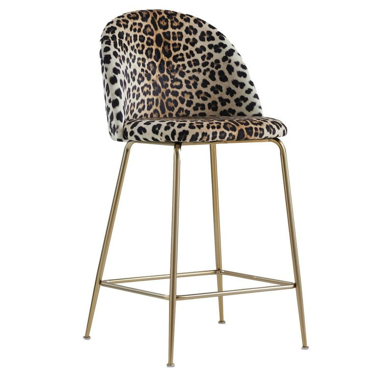 Leopard print counter stools sale
