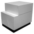 thumbnail image 1 of Best Master Poplar Wood Left-Facing Bedroom Nightstand in White/Black, 1 of 3