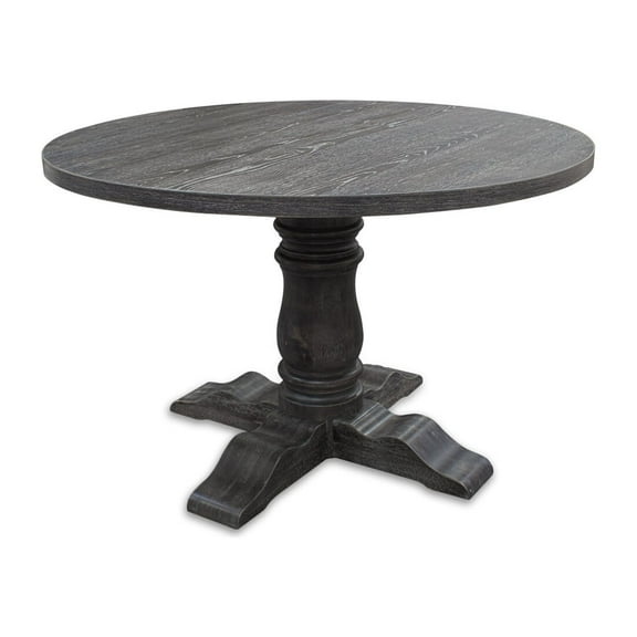 Best Master Furniture Selena Solid Wood Dining Table in Weathered Gray