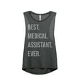 thumbnail image 1 of Best Medical Assistant Ever Women's Fashion Sleeveless Muscle Workout Yoga Tank Top Charcoal Grey 2X-Large, 1 of 3