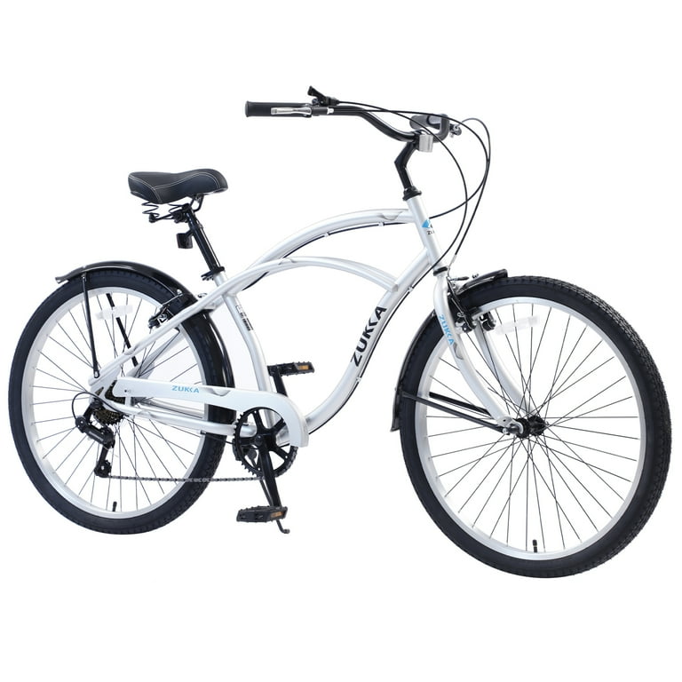 Best Men s Beach Cruiser Bike 7 Speed Bicycles 26 Inch Multiple Colors Walmart