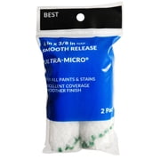 Best Ultra-Micro 4" X 3/8" Mini Roller Covers 2 pack for Smooth to Semi-Smooth Surfaces