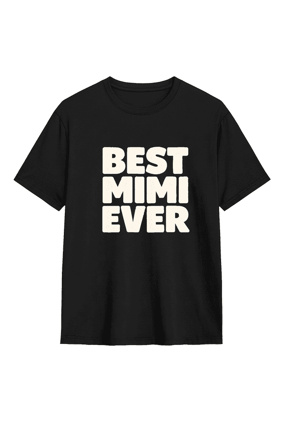 Best Mimi Ever Vintage Graphic Tee For Men And Women, Family Funny Cotton Short Sleeves T-Shirt