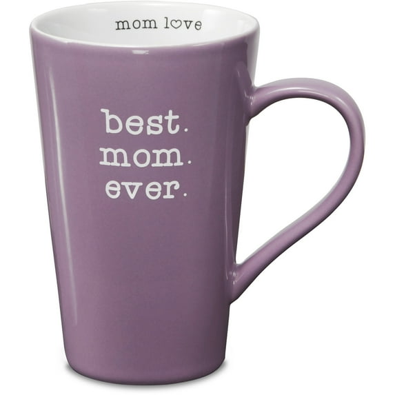 Pavilion Gift Company - Best Mom - 18 oz Latte Cup