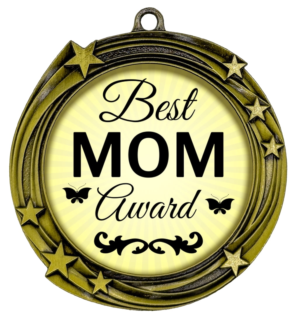 Best Mom Award Stars Design Medal | Celebration and Appreciation Prize ...