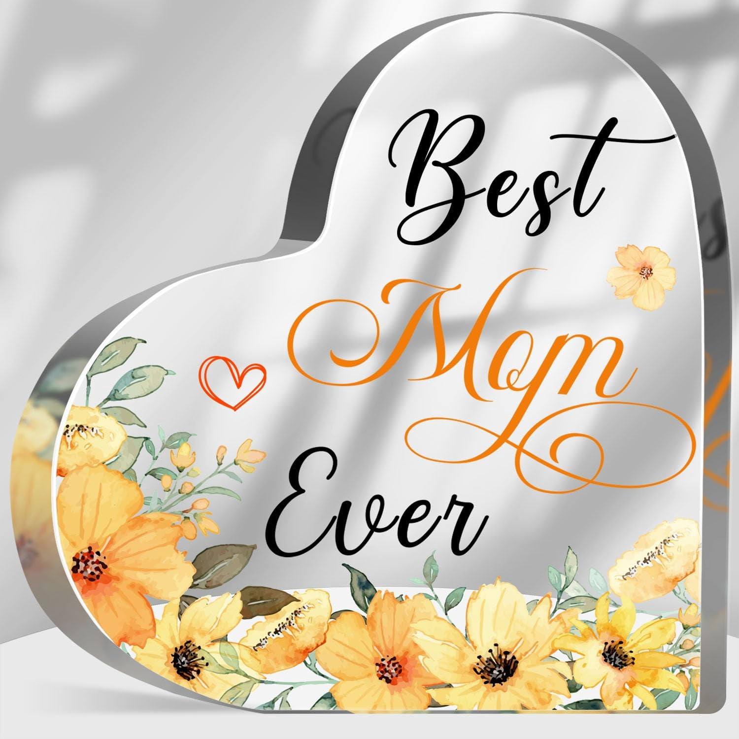 Best Mom Ever Acrylic Plaque from Daughter Birthday Gift for Mom Thank ...
