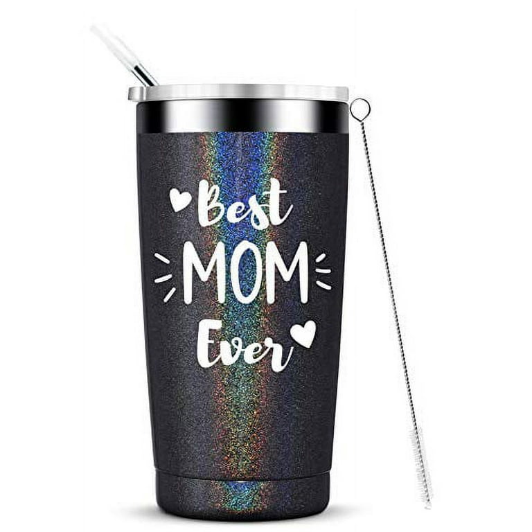 Mama Tumbler with Lid and Straw Best Mom Ever Cup Mom Tumbler Vacuum  Insulated Tumbler Mothers Day Gifts from Daughter Birthday Gifts for Mom 