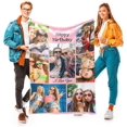 thumbnail image 1 of Best Mom Ever Blanket Personalized with Own Photos, Custom Gifts for Mom, 1st from Husband, Mom Birthday Gifts from Daughter Son, Anniversary Valentines Day Gifts for Wife Customized, 1 of 6
