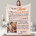 thumbnail image 1 of Best Mom Ever Blankets for Mom from Daughter, Mom Presents, Birthday Gifts for Mom, Mothers Day Blanket for Mom from Daughter, Throw Blanket for Mom 55"x70", 1 of 5