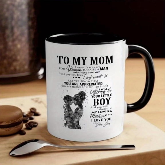 Best Mom Ever Coffee Mug Heartfelt Son to Mom with Heart Design Sentimental Quotes Dishwasher Insulated Cup Mother s Day Birthday Anniversary Christmas Valentine s Day