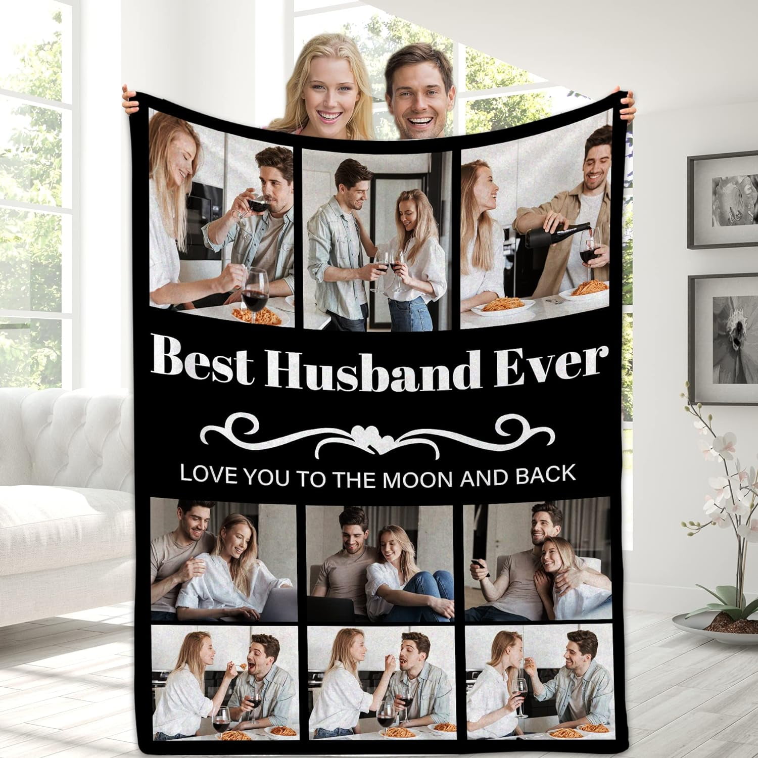 Best Mom Ever Custom Blanket, Birthday Gifts for Mom from Daughter Son ...