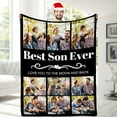 thumbnail image 1 of Best Mom Ever Custom Blanket, Birthday Gifts for Mom from Daughter Son with Pictures, Customized Photo Collage Mother Blankets Wife Birthday Gifts, Personalized Flannel Blanket with Photo as a Gift, 1 of 6